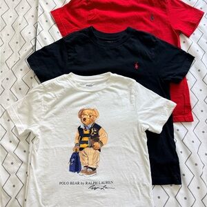 Polo by Ralph Lauren Kids' T-Shirt Trio - Red, Black, White
